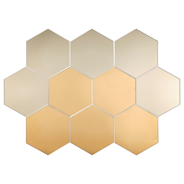 HÖNEFOSS mirror, 18x21 cm, 10 pack