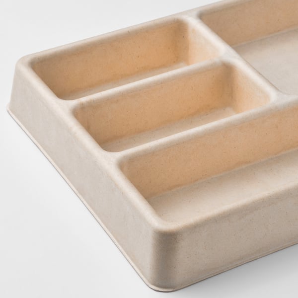 HÖNSNÄT - HÖNSNÄT Cable organiser for drawer, natural, 29x21 cm