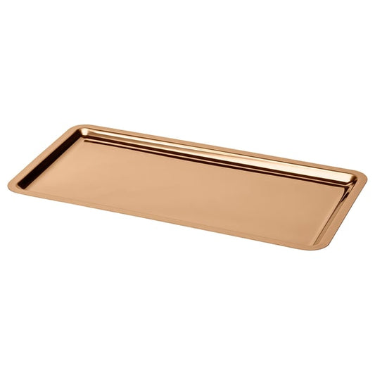 HÖSTAGILLE candle base, rose gold color, 42x22 cm