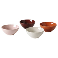 HÖSTAGILLE bowl, glossy mixed colours, 12 cm, 4 pack