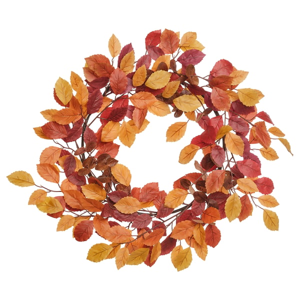 HÖSTAGILLE artificial wreath, in/outdoor mixed colours, 60 cm
