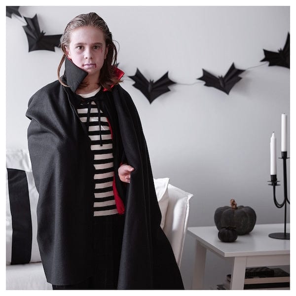 Ikea HÖSTAGILLE - Plaid, nero,120x160 cm