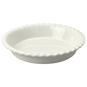 HÖSTAGILLE pie dish, off-white, 32 cm