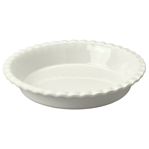 HÖSTAGILLE pie dish, off-white, 32 cm