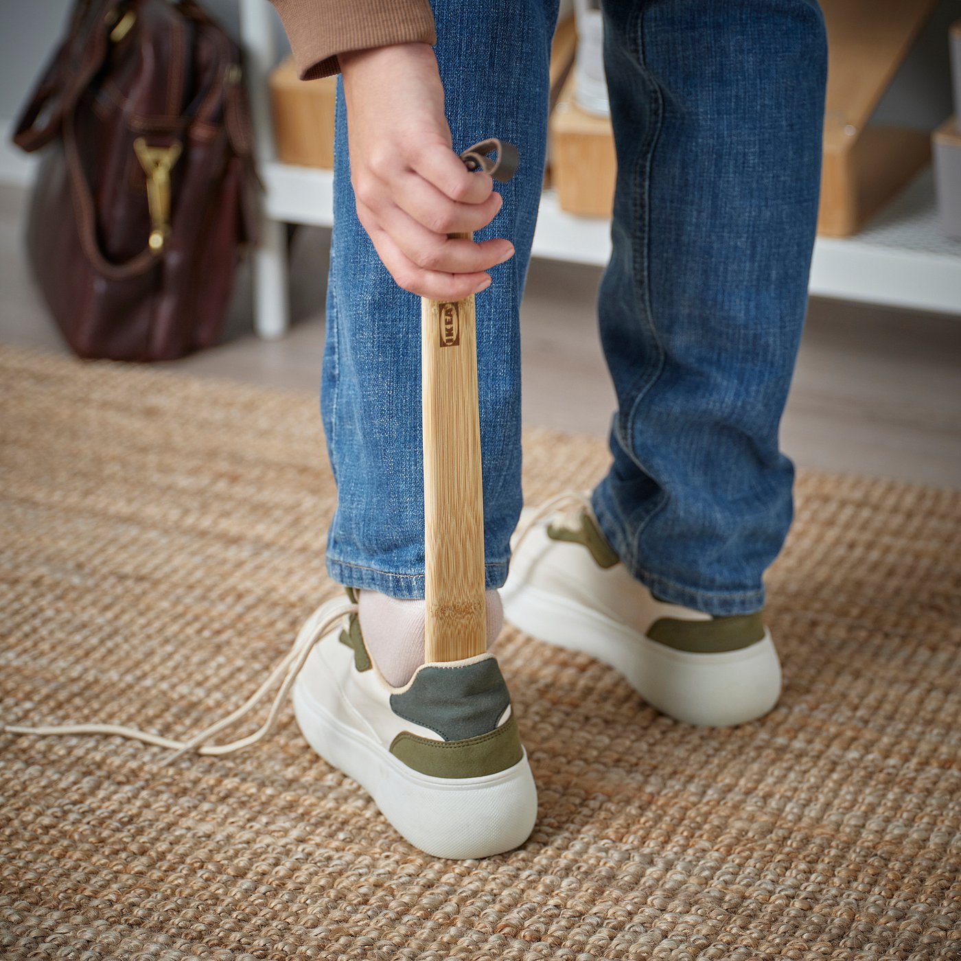 HÖSVANS shoehorn, bamboo, 40x3.5 cm