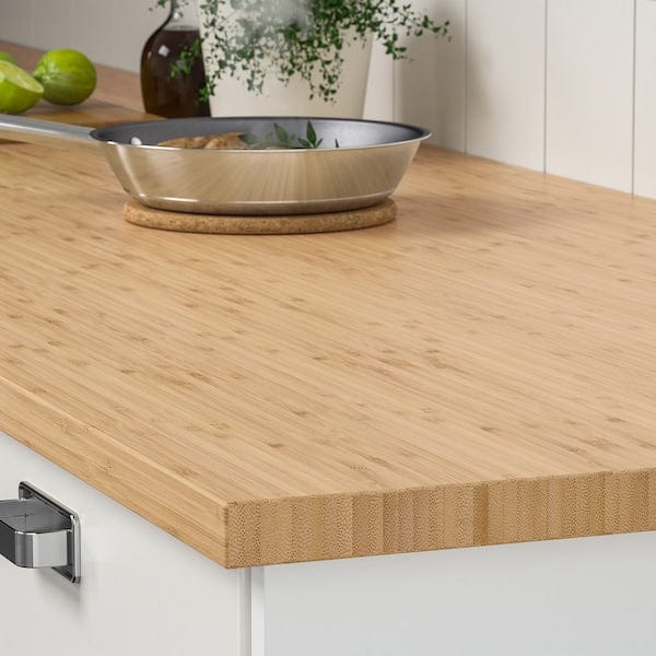 Ikea HOLMARED - Worktop, bamboo/veneer, 246x2.8 cm
