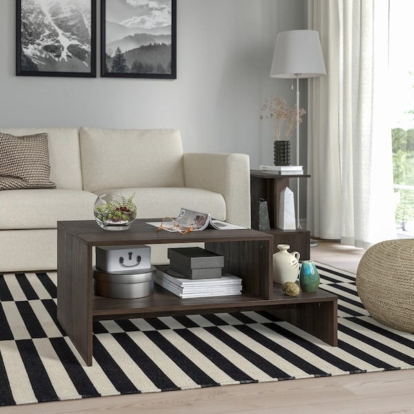 Ikea HOLMERUD - Coffee table, dark brown, 90x55 cm