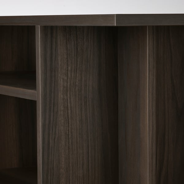 HOLMERUD side table, dark brown, 80x31 cm