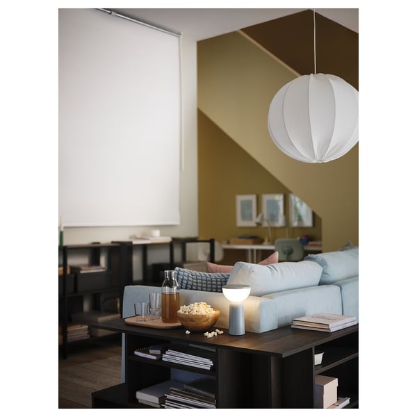 HOLMERUD side table, dark brown, 80x31 cm