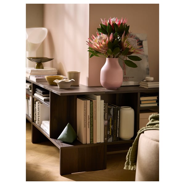 HOLMERUD side table, dark brown, 80x31 cm