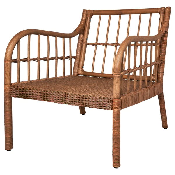 HOLMSTA armchair, handmade beige, 62x73x75 cm