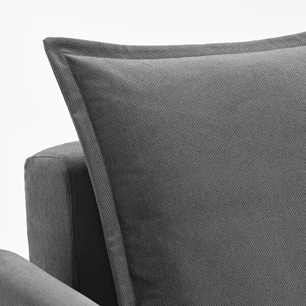 Ikea HOLMSUND - 3-seater sofa bed, Borgunda dark grey