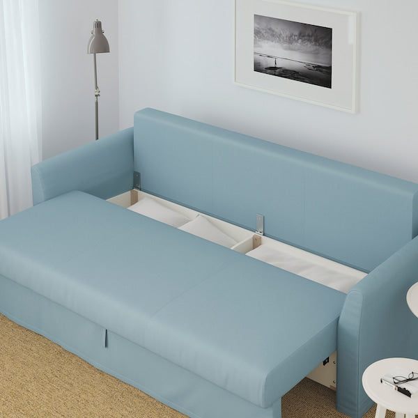 HOLMSUND 3-seater sofa bed - Blue orrsta ,