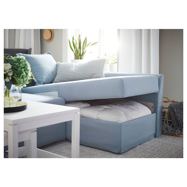 HOLMSUND Angular Sofa Bed - Blue Orrsta ,