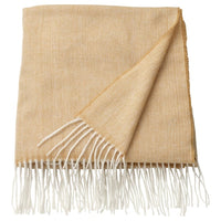 HOLMVI throw, beige-yellow, 120x160 cm