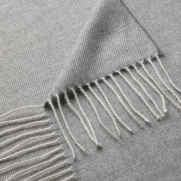 HOLMVI throw, grey, 120x160 cm