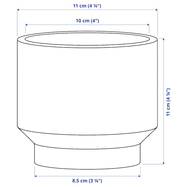 Ikea HONUNGSPALM - Plant pot, in/outdoor/beige, 9 cm