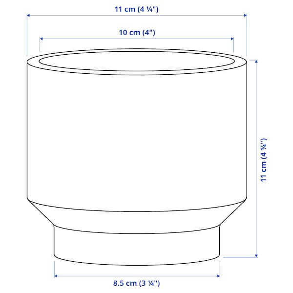 HONUNGSPALM - Plant pot, in/outdoor/beige, 9 cm