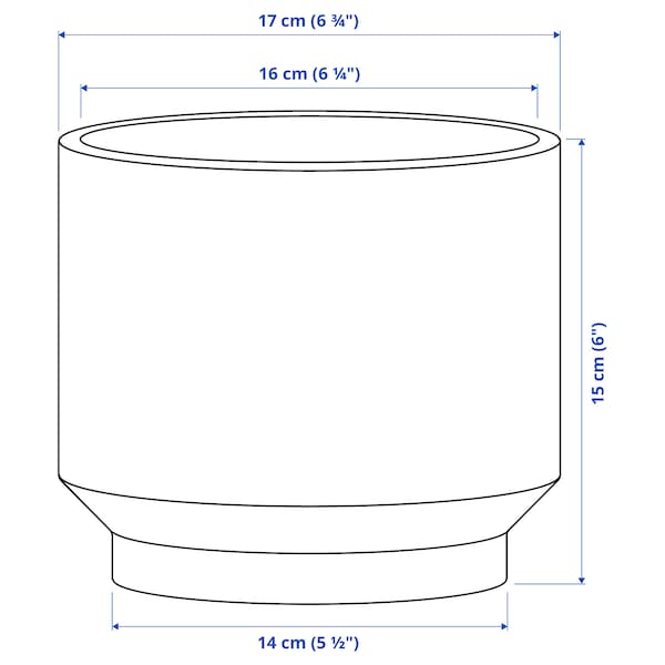 HONUNGSPALM - Plant pot, in/outdoor/pink, 15 cm