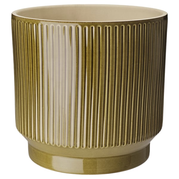 HONUNGSPALM plant pot, in/outdoor/green, 19 cm