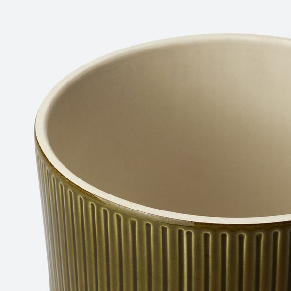 HONUNGSPALM plant pot, in/outdoor/green, 19 cm