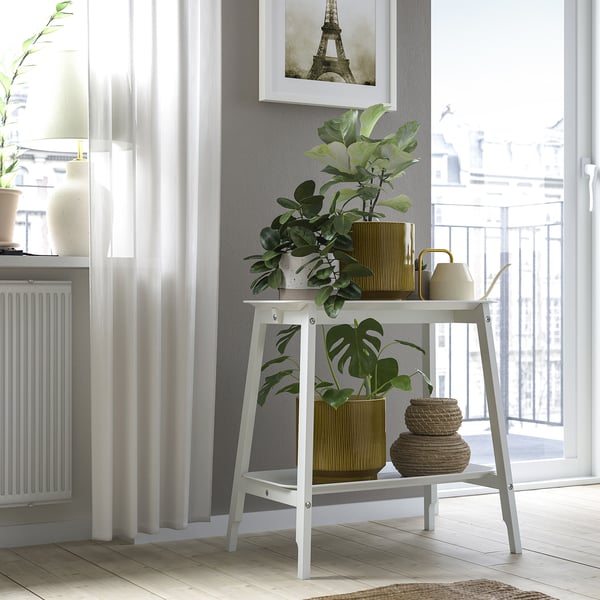 HONUNGSPALM plant pot, in/outdoor/green, 19 cm