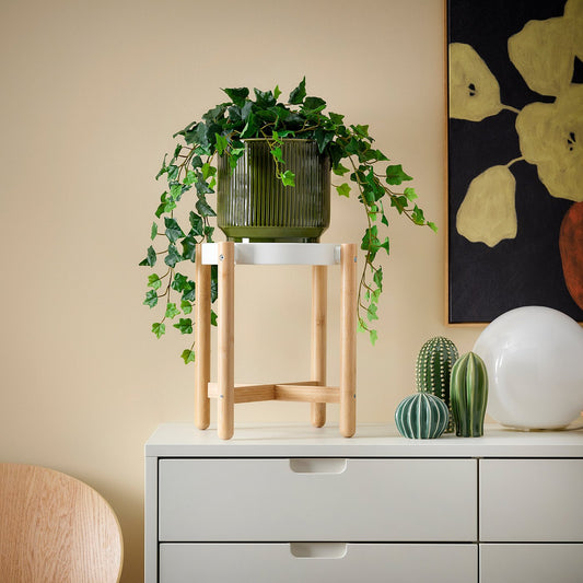 HONUNGSPALM plant pot, in/outdoor/green, 19 cm