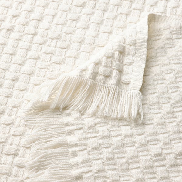 HORNMAL throw, off-white, 130x170 cm