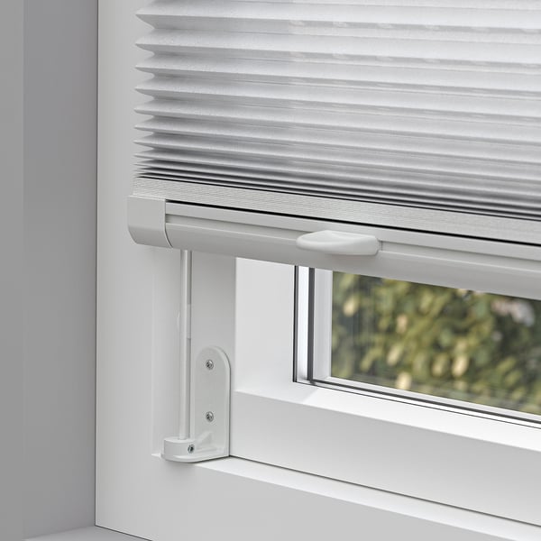 HORNVALLMO - HORNVALLMO Pleated blind, white/top-down bottom-up, 60x130 cm
