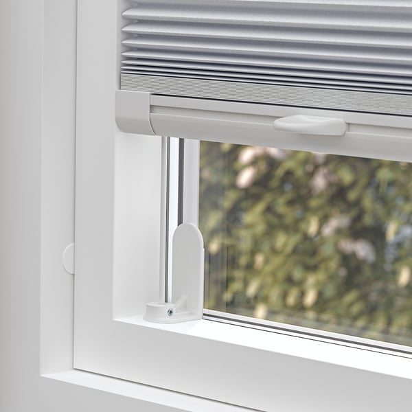 HORNVALLMO block-out pleated blind, white/top-down bottom-up, 100x130 cm