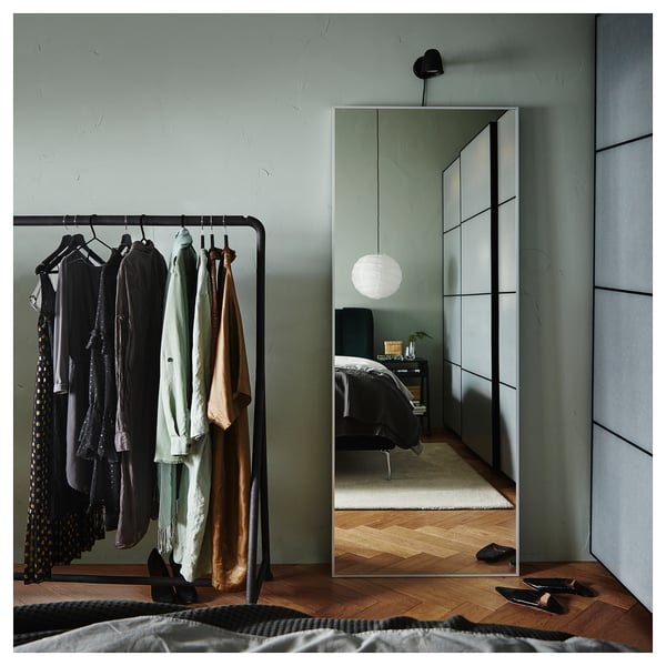HOVET - HOVET Mirror, aluminium, 78x196 cm