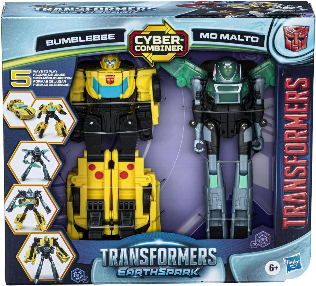 Transformers - Earthspark Cyber-Combiner: Bumblebee e Mo Malto