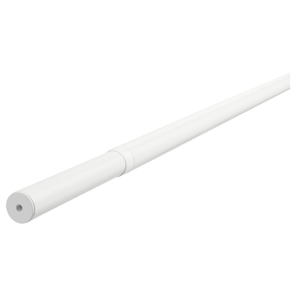 HUGAD curtain rod, white, 120-210 cm