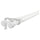 HUGAD / RÄCKA double curtain rod combination, with wall/ceiling brackets/with finials white, 210-385 cm