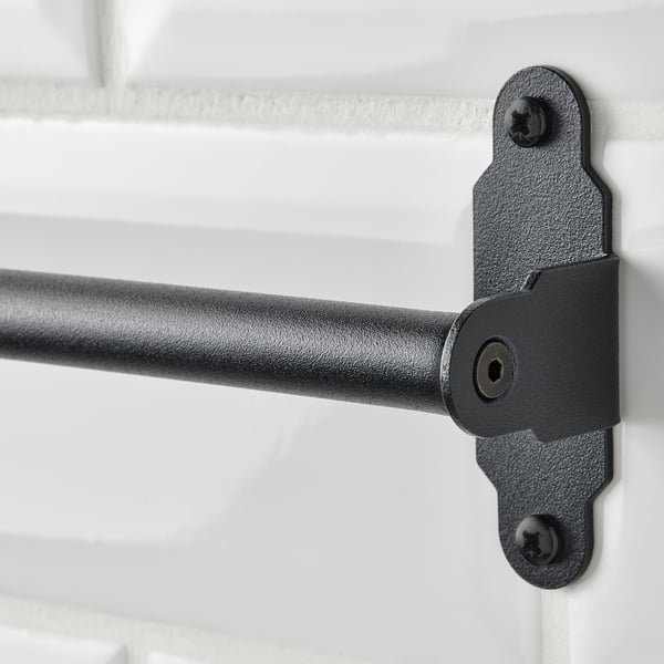 HULTARP rail, black, 80 cm