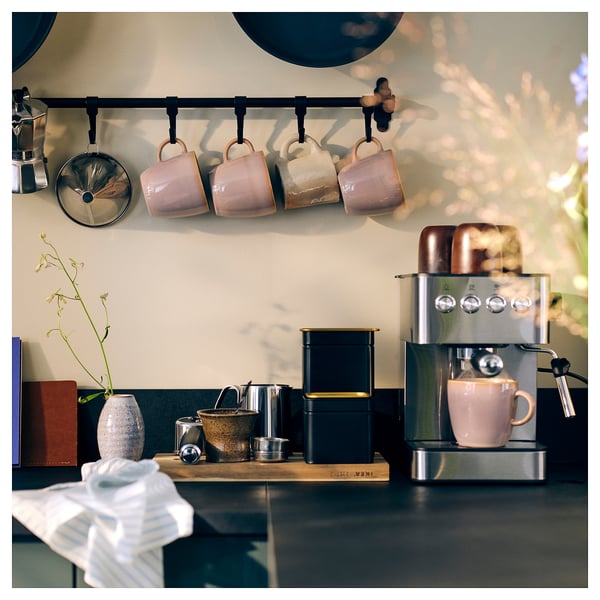 HULTARP rail, black, 60 cm