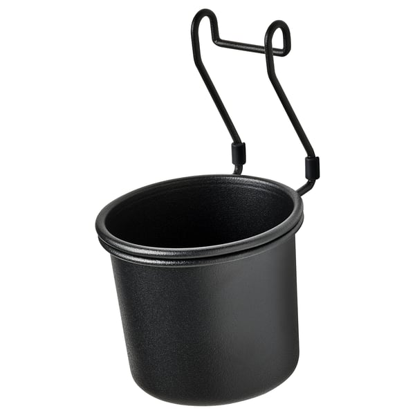 HULTARP - HULTARP Container, black, 14x16 cm