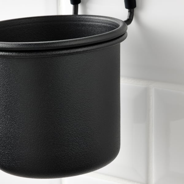 HULTARP - HULTARP Container, black, 14x16 cm