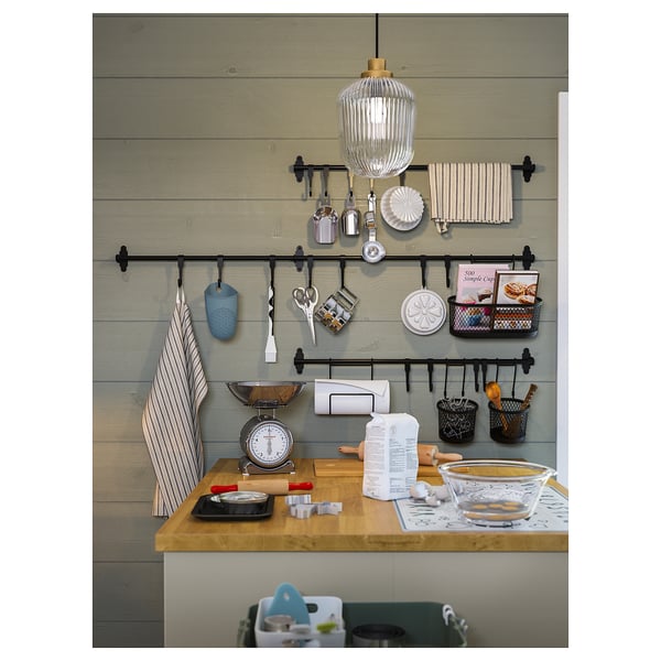 HULTARP - HULTARP Kitchen roll holder, black
