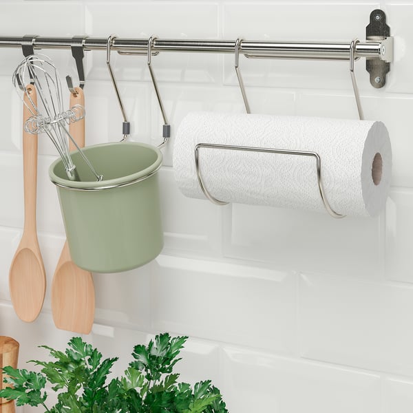 HULTARP - HULTARP Kitchen roll holder, nickel-plated