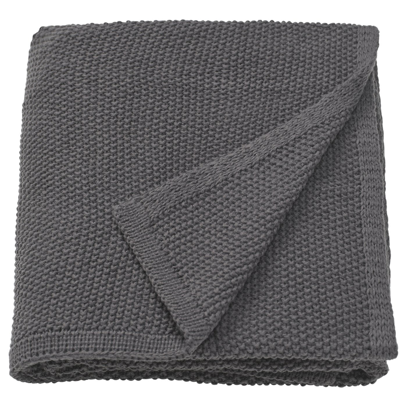 HUMLEMOTT throw, anthracite, 170x130 cm