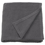 HUMLEMOTT throw, anthracite, 130x170 cm