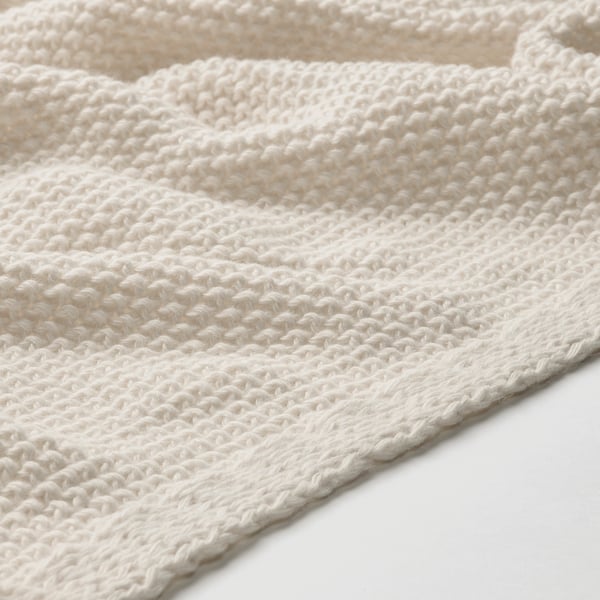 HUMLEMOTT throw, off-white, 130x170 cm