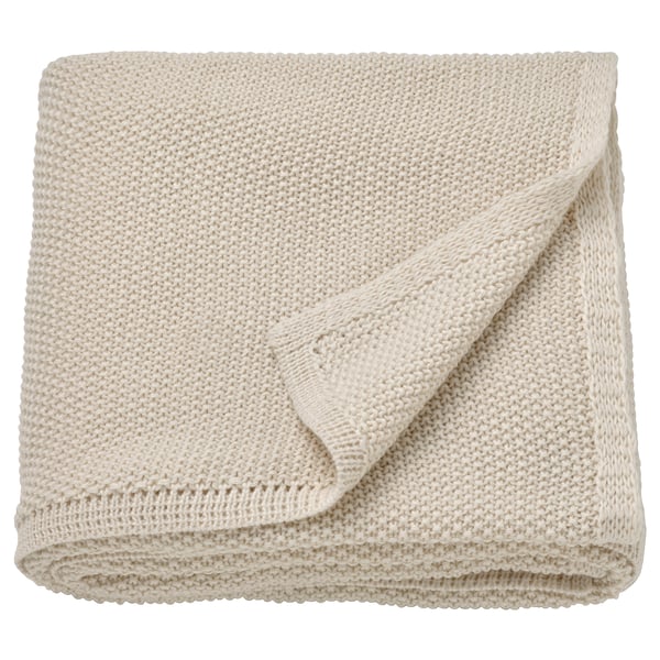 HUMLEMOTT throw, off-white, 130x170 cm