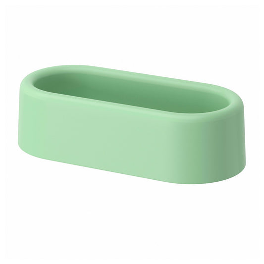 HUMLESJÖN basket with suction cup, light green, 26x7x13 cm