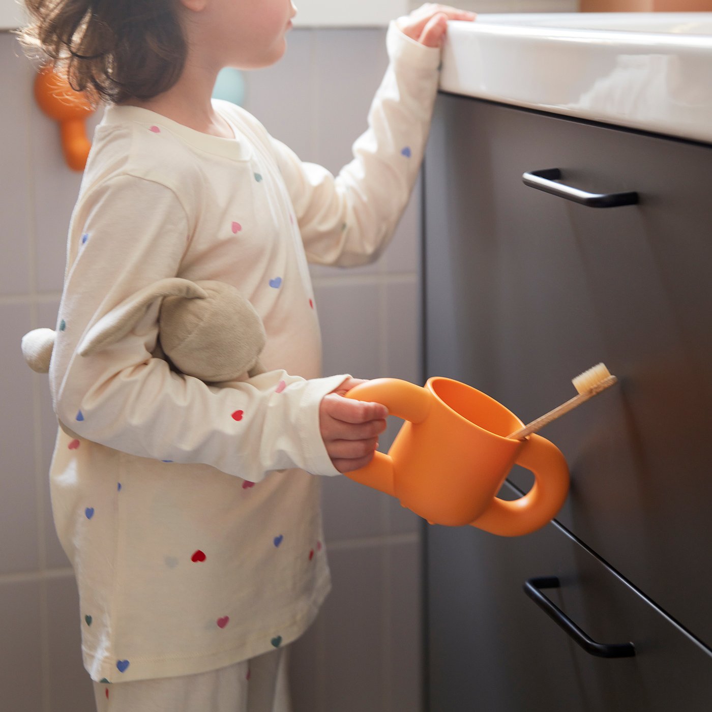 HUMLESJÖN mug, orange, 31 cl