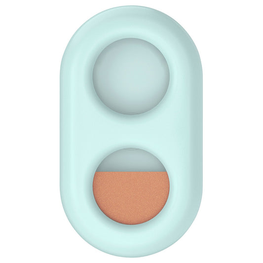 HUMLESJÖN timer with suction cup, turquoise, 10x17 cm