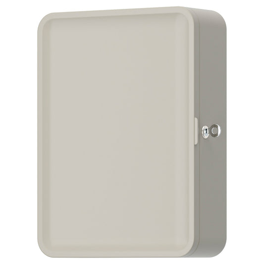 HUSBYÅN wall cabinet, grey-beige, 28x11x37.5 cm