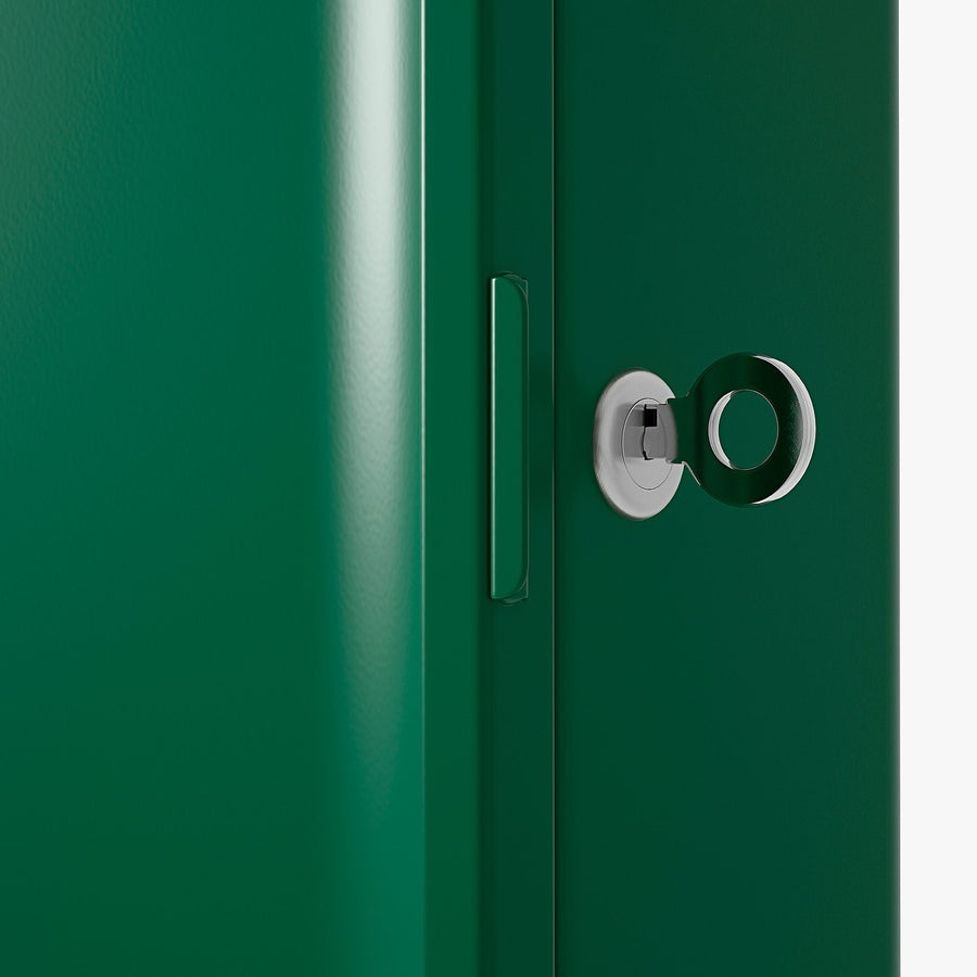 HUSBYÅN wall cabinet, dark green, 28x11x37.5 cm