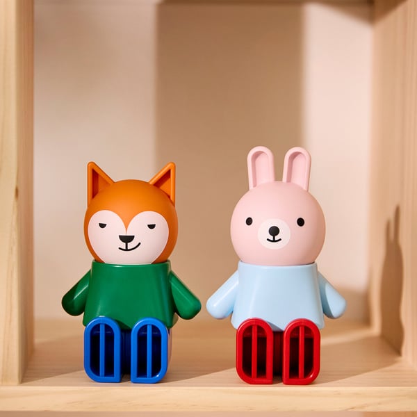 HUSET furniture/characters for doll house, multicolor bedroom/bathroom